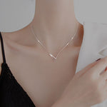 Vee sterling silver necklace