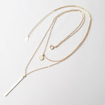 Mir sterling silver silver layered necklace