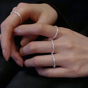 Loren sterling silver sparkling ring
