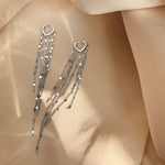 Sol sterling silver chain earrings